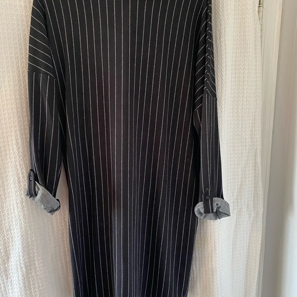 Dresses & Skirts - Charcoal black pinstripe dress